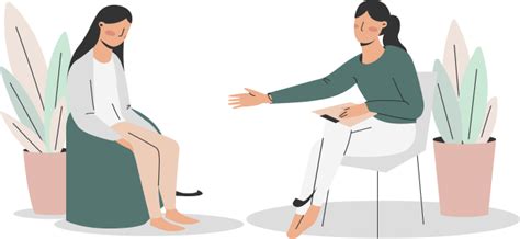 Image of a person talking to a therapist.