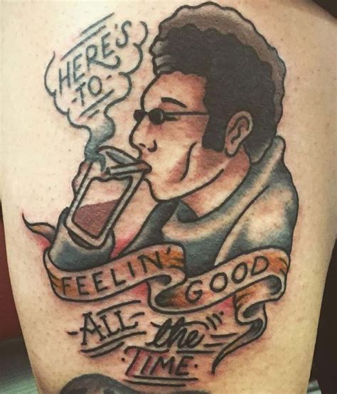 Seinfeld tattoo by corey_stc at Sakura Tattoo Co.in Los