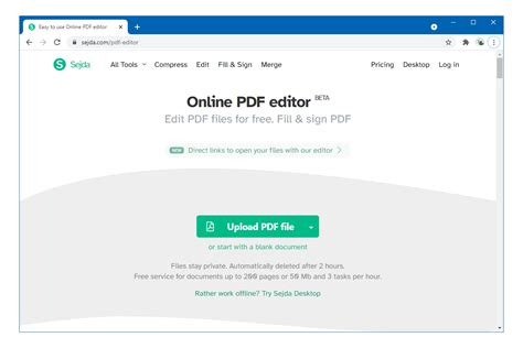 Sejda PDF Editor