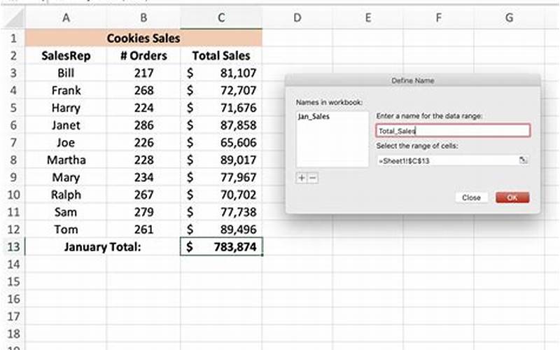 Select Data Range In Excel