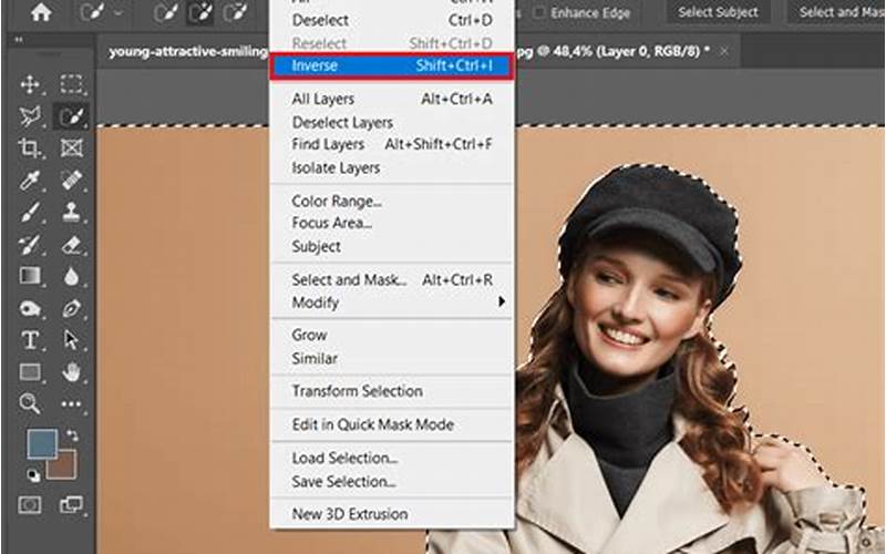Select Image In Adobe Photoshop