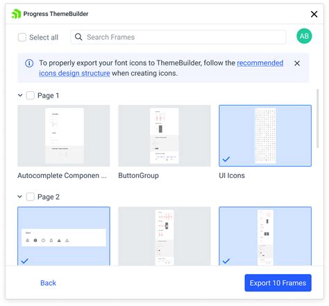 Select Your Desired Icons