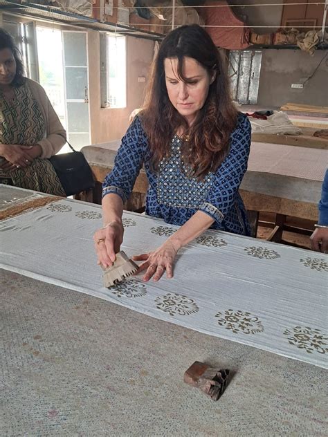Selecting Bagru Block Printing Workshop