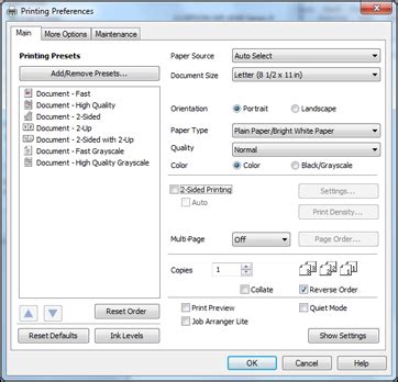 Selecting the Right Paper and Printer Settings