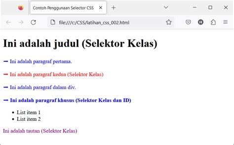 Tutorial Selektor CSS