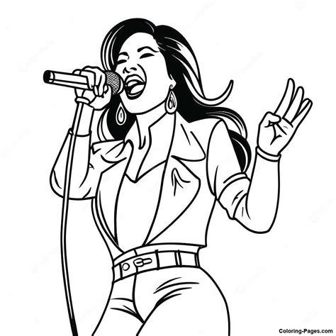 Selena Coloring Pages