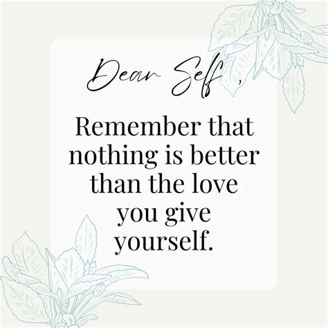 Self Care Dear Self Quotes