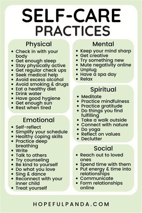 Developing Self-Care Practices