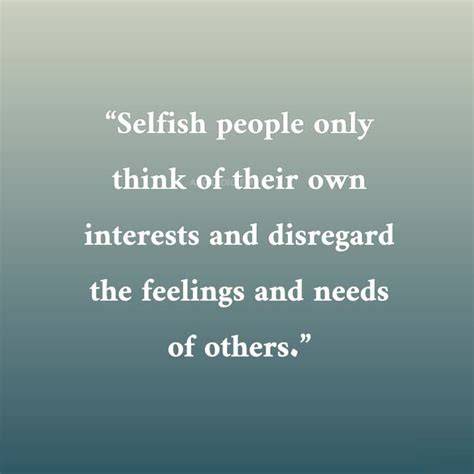 Selfish user quotes