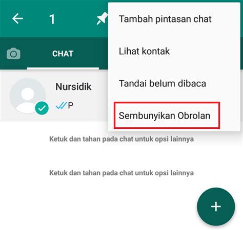 Sembunyikan Obrolan