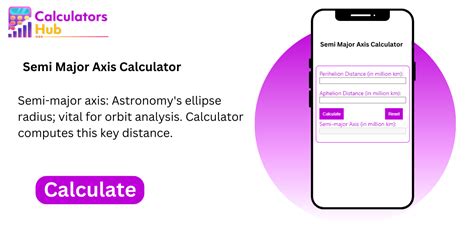 Solve Orbital Mechanics with Ease: Try Our Semi Major Axis Calculator Today!