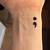 Semicolon Tattoo Wrist