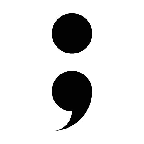 Create Stunning Designs with our Elegant Semicolon SVG Collection - Perfect for Every Creative Project!