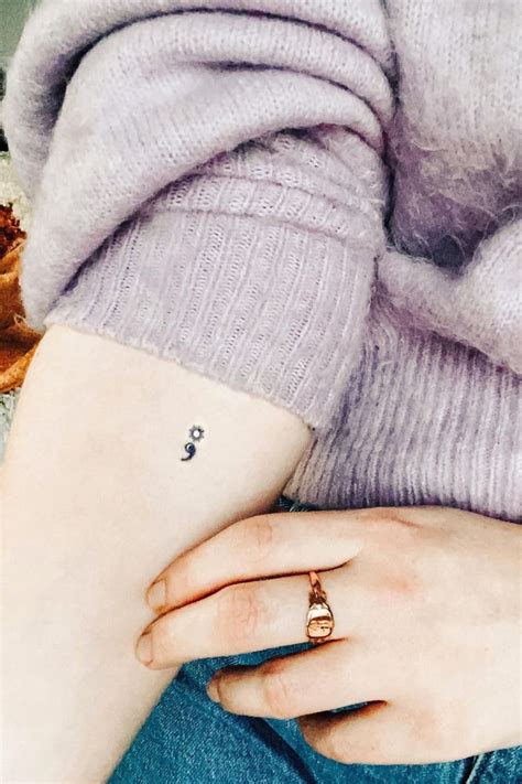 Semicolon Tattoo Cute