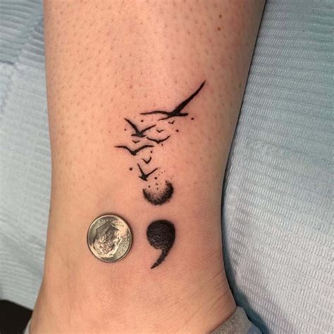 Semicolon Tattoo Designs For Guys
