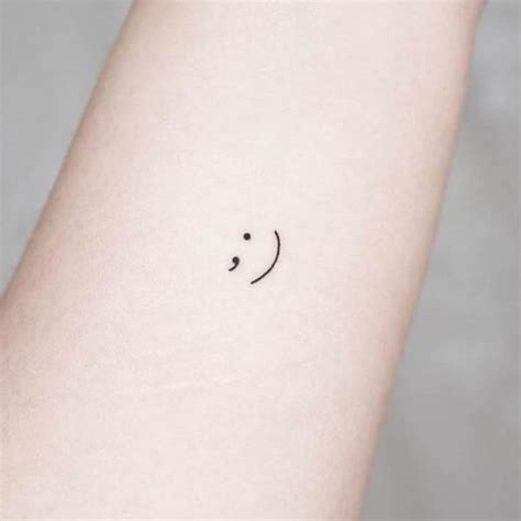 Semicolon Tattoo Face