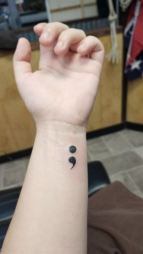 Semicolon Tattoo Fonts