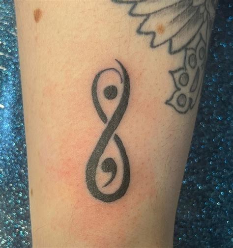 Semicolon Tattoo Infinity