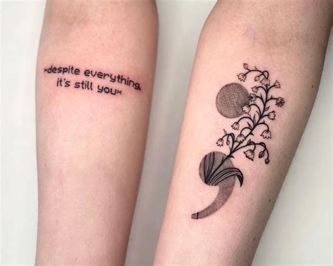 Semicolon Tattoo Unique