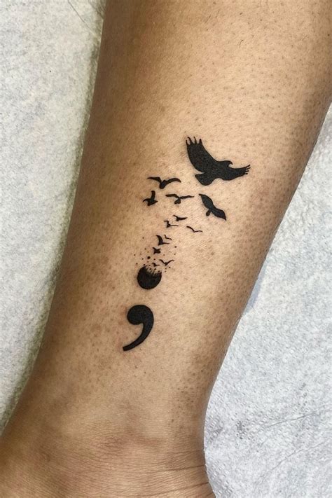 Semicolon Tattoo Variations