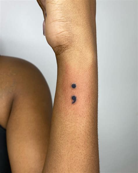 Semicolon Tattoo Victory