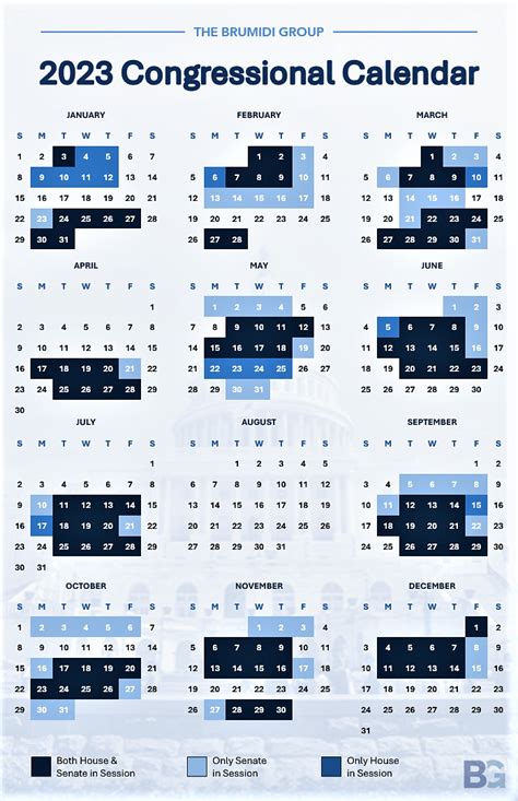 2023 House & Senate Calendar