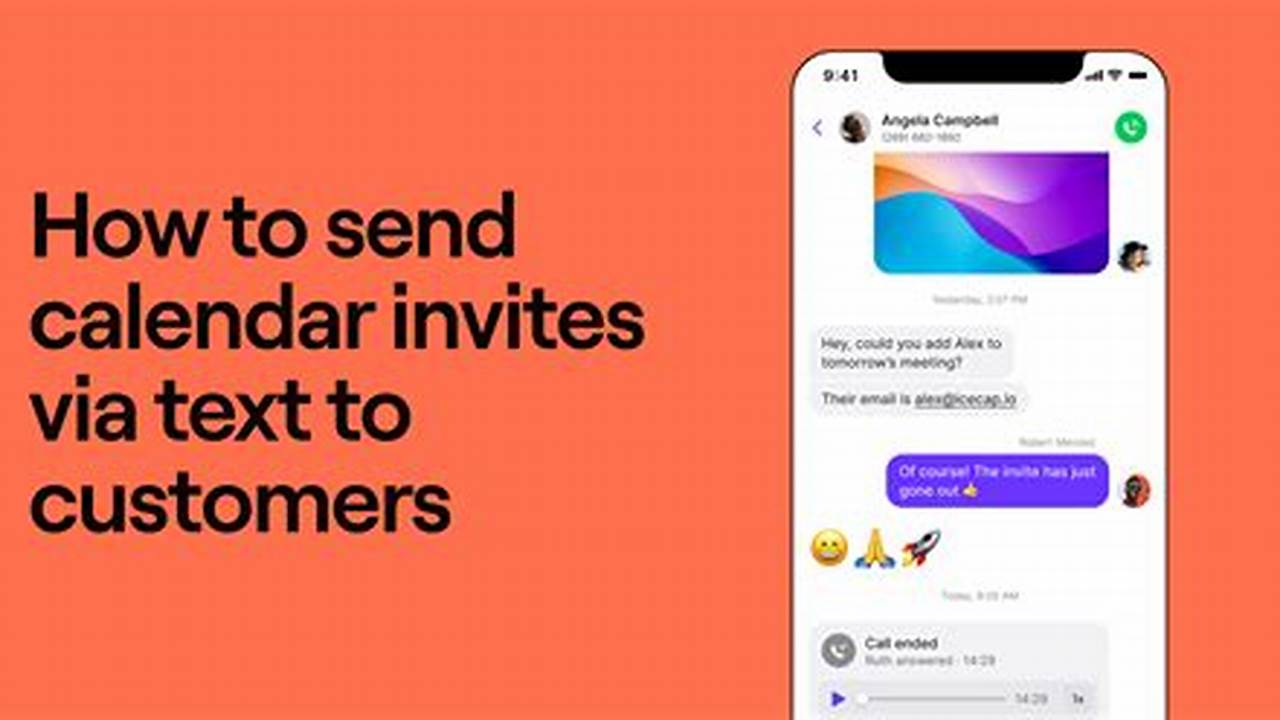 Send Calendar Invite Via Text