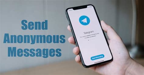 Send Anonymous Messages in Telegram Groups