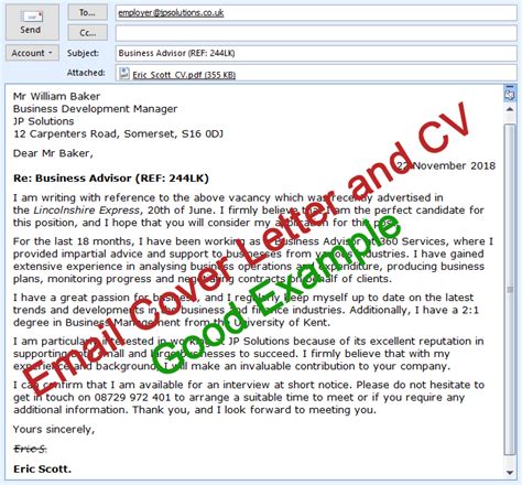 Sending Your Resume & Cover Letter Via Email