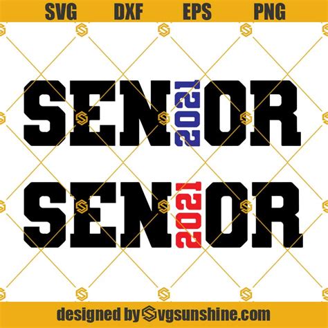 Download Senior 2021 Commercial Use DXF Files