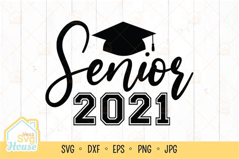 Download Senior 2021 Graduation Cap For Crafts