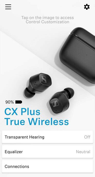 Sennheiser CX Plus True Wireless: App