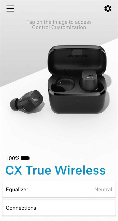 Sennheiser CX True Wireless: App