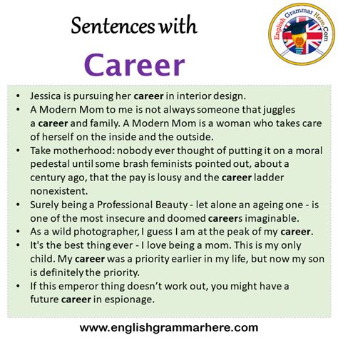 Sentence For Career