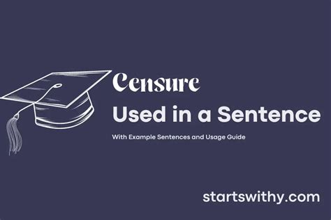 Sentence Using Censure