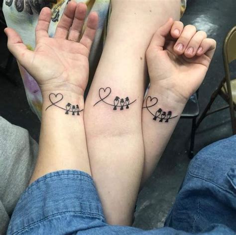Sentimental Sister Tattoos For 3
