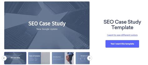 Seo Case Study Template