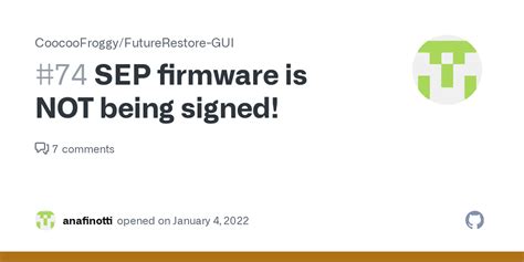 Sep Firmware Is Not Being Signed