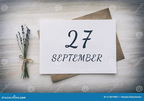 September 27th Calendar