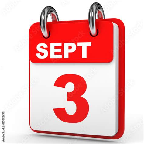 September 3 Calendar