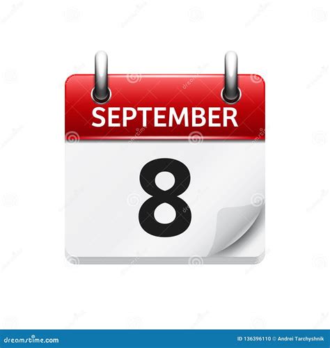 September 8th Calendar