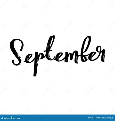 September Calendar Font