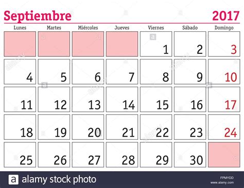 September Calendar In Spanish