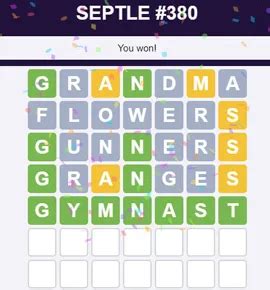 Septle Word Game