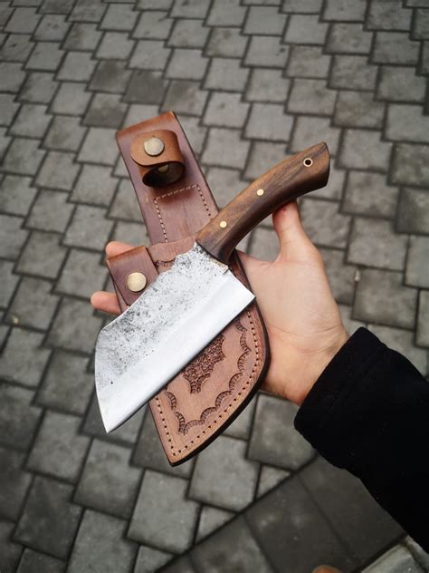 Serbian Cleaver Kitchen Knife