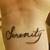 Serenity Wrist Tattoo