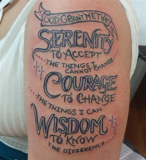 55 Inspiring Serenity Prayer Tattoo DesignsSerenity