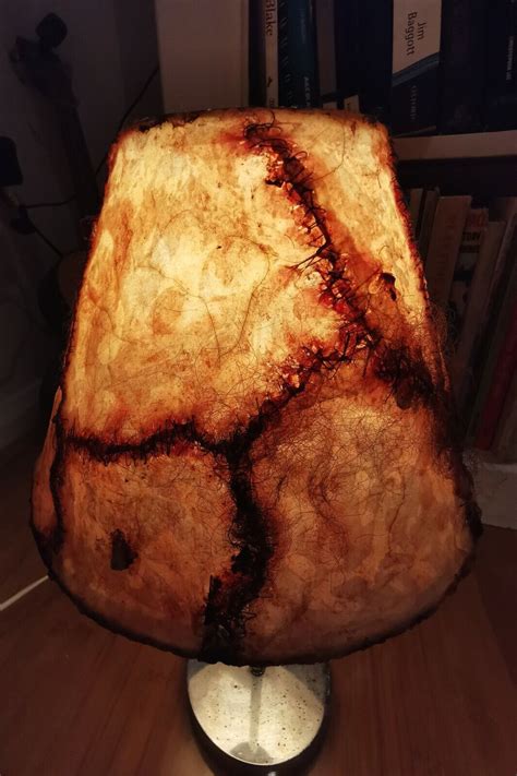 Chilling Decor: Serial Killer Skin Lamp Shades for Dark Ambiance