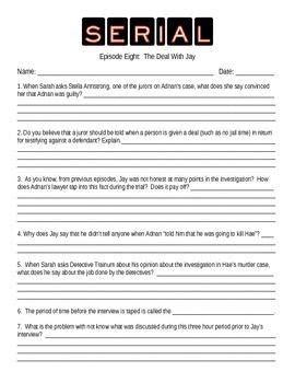 Serial Podcast Worksheet Answers