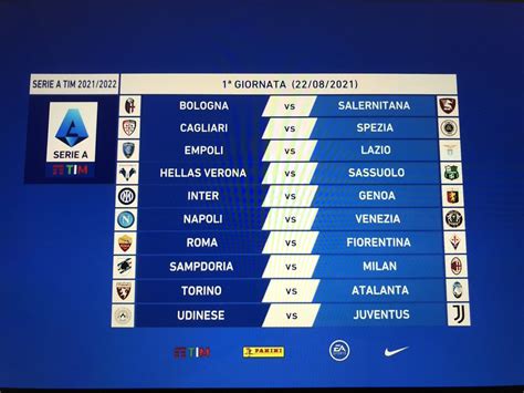 Serie A, ecco il calendario. Juve e Inter partono in trasferta. Big